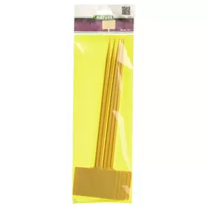 T-etiketten geel 34cm set à 5 stuks - afbeelding 3