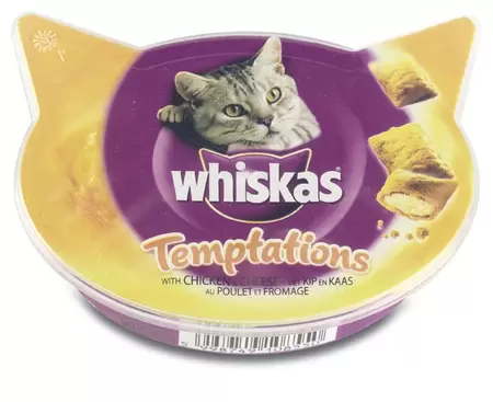 Whiskas temptations kip&kaas 60gr