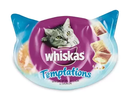 Whiskas temptations zalm 60gr