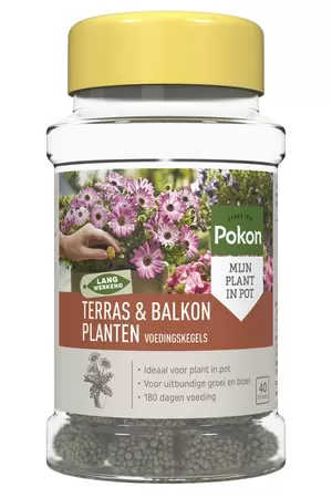 Terras & Balkon Planten Langwerkende Voedingskegels 40 stuks Pokon