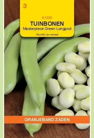 Tuinboon Masterpiece Green Longpod Oranjeband - afbeelding 1
