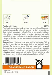 Tuinkers Gewone Oranjeband - afbeelding 2