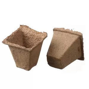 Turfpot H6x6x6cm set à 16 stuks - afbeelding 1