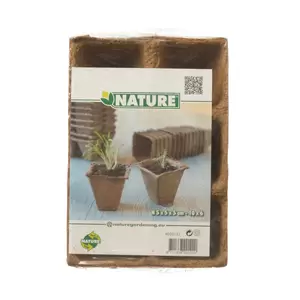 Turfpottrays H5x5x5cm set à 10 trays van 6 stuks - afbeelding 4