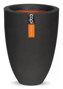 Capi Urban Smooth Bloempot Vaas Laag ⌀36cm h47cm Zwart - afbeelding 2