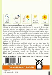 Van Tubergen bloemenweide mengsel Oranjeband - afbeelding 2
