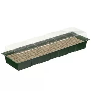 Vensterbankkweekset incl. groeimedium H10x49x15,5cm(4x16cellen) - afbeelding 1