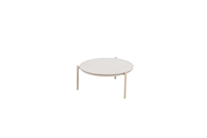 Vic salontafel latte met printed keramiek top Ø 73 cm (H 35)