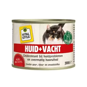 Vitaalvlees kat huid&vacht 200g