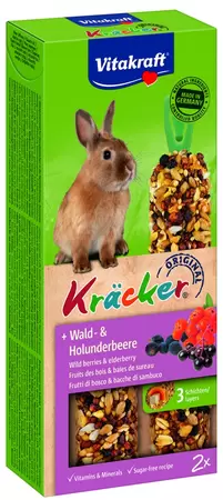 Kracker bosbes dwergkonijn 2in1