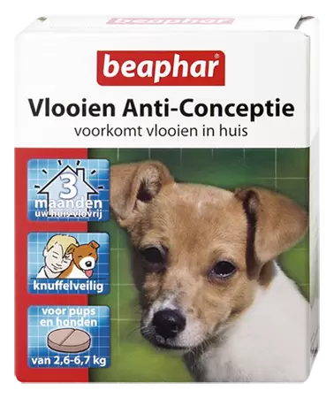 Vlooien Anti-Conceptie hond klein (2,6 tot 6,7kg) 3 tabletten