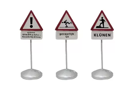 Waarschuwingsborden set/3
