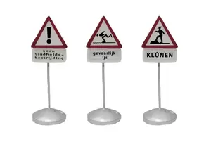 Waarschuwingsborden set/3