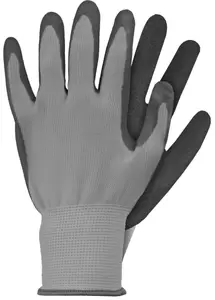 Werkhandschoenen latex grijs maat XL