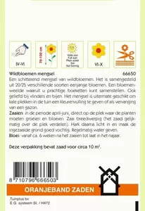 Wildbloemen mengsel eenjarig - 10 m² Oranjeband - afbeelding 2