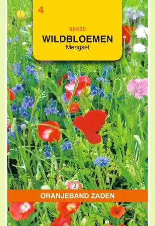 Wildbloemen mengsel eenjarig - 10 m² Oranjeband - afbeelding 1