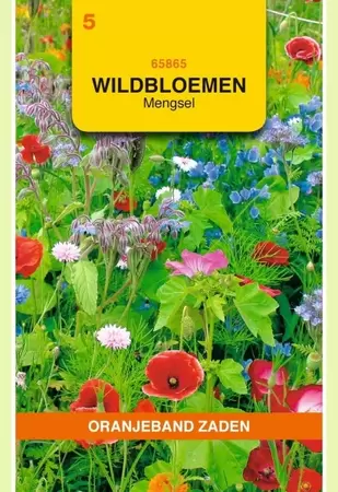 Wildbloemen mengsel Oranjeband - afbeelding 1