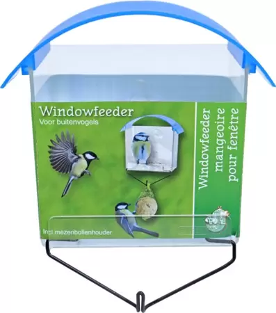 Windowfeeder plastic m/mezenbolhouder - afbeelding 1