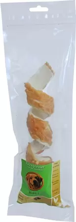 Natuurlijke Snack zak met 1 wokkel met kip van 25 cm.