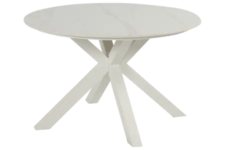 Xander round alu ceramic table D120xH75cm